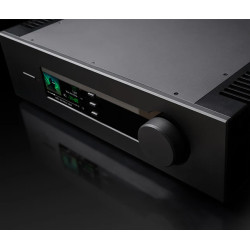 QUAD PLATINA STREAM (Noir) lecteur réseau, gros plan écran TFT affichage piste et volume