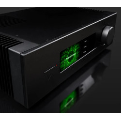 QUAD PLATINA STREAM (Noir) lecteur réseau, façade en biais écran vert et bouton volume