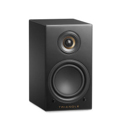 TRIANGLE LN01A enceinte active Bluetooth noire, vue de face tweeter et woofer apparents
