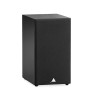 TRIANGLE LN01A enceinte active Bluetooth noire, vue trois quarts avec grille tissu et logo