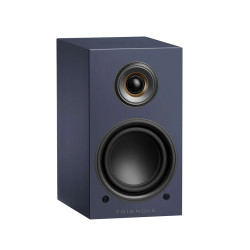 TRIANGLE LN01A enceinte Bluetooth bibliothèque bleu, vue de face tweeter dôme et woofer sans grille