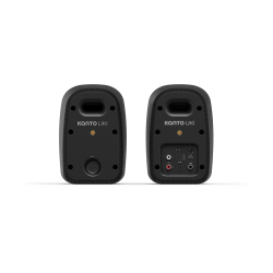 KANTO UKI (la paire) Noir enceintes actives, panneau arrière connectique RCA USB et évent bass-reflex