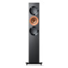 KEF REFERENCE 3 META enceinte colonne, vue de face finition noir cuivre avec driver Uni-Q et socle