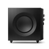 KEF REFERENCE 8B caisson de basses, vue de profil haut-parleur latéral finition aluminium brossé noir