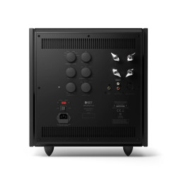 KEF REFERENCE 8B caisson de basses, panneau arrière connectique XLR RCA et réglages