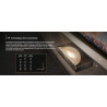 HISENSE L9Q projecteur ultra courte focale en situation, schéma distances de projection 80 à 200 pouces