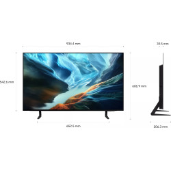 SAMSUNG TQ42S92H TV OLED 42 pouces, schéma dimensions 934,4 x 542,6 mm vues face et profil