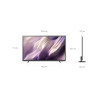 SAMSUNG TQ55S99H TV OLED 55 pouces, schéma dimensions face et profil en millimètres