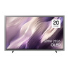SAMSUNG TQ65S99H TV OLED 65 pouces, écran avec cadre argenté vue de face sur pieds