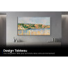 SAMSUNG TQ65S99H TV OLED 65 pouces design tableau, intégration murale avec cadre dans salon