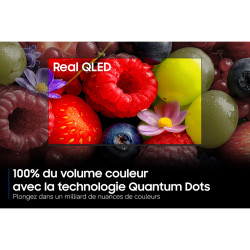 SAMSUNG TQ65QN80H TV MiniLED 65 pouces, technologie Real QLED Quantum Dots affichage de fruits aux couleurs saturées