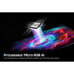 SAMSUNG TMR55R85H TV 55 pouces, processeur Micro RGB AI dédié au contrôle des pixels