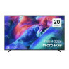 SAMSUNG TMR55R85H TV Micro RGB 55 pouces, vue de face écran allumé visuel coloré abstrait sur pieds
