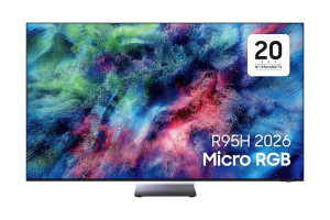 SAMSUNG TMR75R95H TV Micro RGB 75 pouces, écran couleurs vives sur pied central, modèle R95H 2026
