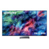 SAMSUNG TMR75R95H TV Micro RGB 75 pouces, vue de face écran allumé sur pied central métallique