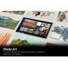 SAMSUNG The Frame 43" (43LS03H) Mode Art affichant une galerie d'œuvres en veille