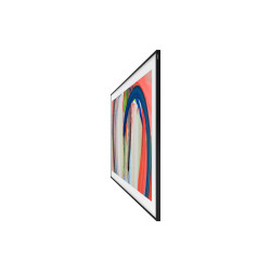 SAMSUNG The Frame 65" (65LS03H) TV QLED Lifestyle, vue de profil finesse du cadre noir