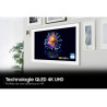 SAMSUNG The Frame 65" (65LS03H) TV QLED 4K UHD, accroché au mur dans galerie de cadres avec HDR10+