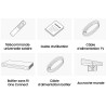 SAMSUNG The Frame Pro 85" (85LS03HW) accessoires inclus, télécommande, boîtier One Connect et accroche murale