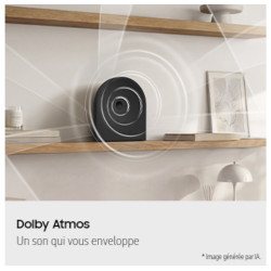 SAMSUNG Music Studio 5 LS50H enceinte sur étagère, illustration son enveloppant Dolby Atmos