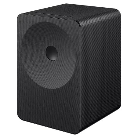 SAMSUNG Music Studio 7 LS70H enceinte connectée noire, vue de trois quarts design cubique par Bouroullec
