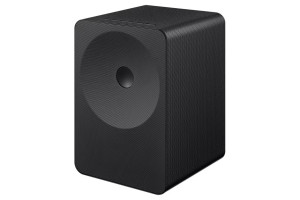 SAMSUNG Music Studio 7 LS70H enceinte connectée noire, vue de trois quarts design cubique par Bouroullec