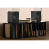 SAMSUNG Music Studio 7 LS70H paire d'enceintes noires en stéréo avec platine vinyle