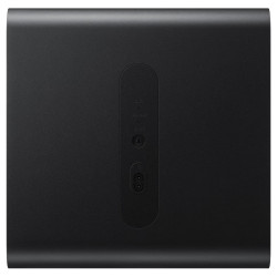 SAMSUNG HW-Q930H caisson de basses, panneau arrière avec bouton ID Set et connecteur d'alimentation