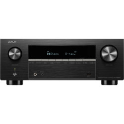 DENON AVC-X3900H amplificateur audio-vidéo home cinéma, vue de face finition noire avec écran et molettes