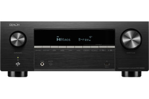 DENON AVC-X3900H amplificateur audio-vidéo home cinéma, vue de face finition noire avec écran et molettes