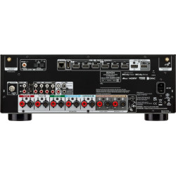 DENON AVR-X2900H ampli 7.2, panneau arrière connectique HDMI, borniers enceintes et entrées RCA