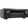 DENON AVR-X2900H amplificateur AV, vue de trois quarts gauche finition noire avec port USB