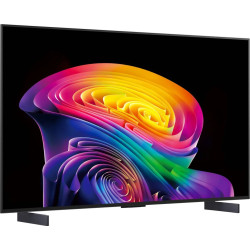 LG OLED42C6 TV OLED 42 pouces, vue de trois quarts gauche sur pieds avec écran allumé