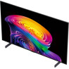 LG OLED42C6 TV OLED 42 pouces, vue de trois quarts en plongée écran allumé sur pieds