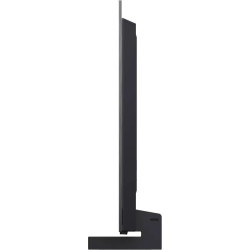 LG OLED42C6 TV OLED 42 pouces, vue de profil finesse de la dalle et pied arrière