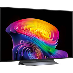 LG OLED48C6 TV OLED 4K, vue de trois quarts gauche sur pied central gris