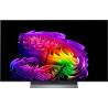 LG OLED48G6 TV OLED 4K, vue de face écran allumé avec visuel coloré sur pied