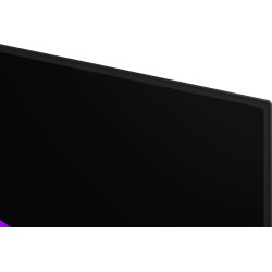 LG OLED48G6 TV OLED, gros plan sur le bord supérieur et la finesse de la dalle