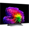 LG OLED48G6 TV OLED evo AI, vue de trois quarts gauche sur pied central métallique