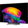 LG OLED55C6 TV OLED 55 pouces, vue de trois quarts droite écran allumé