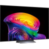LG OLED65C6 TV OLED 65 pouces, vue de trois quarts gauche écran allumé et dalle fine