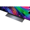 LG OLED65C6 TV OLED 65 pouces, gros plan sur pied central brossé et bas de dalle