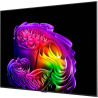 LG OLED65G6 TV OLED 65 pouces evo AI, vue trois quarts écran avec rendu coloré