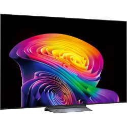 LG OLED77C6 TV OLED 77 pouces, vue de trois quarts dalle fine et pied central