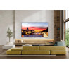 LG OLED77C6 TV OLED 77 pouces 4K, mise en situation salon avec mobilier bois et canapé