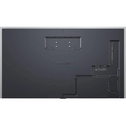 LG OLED77G6 TV OLED 77 pouces, vue arrière support mural intégré et logo LG OLED