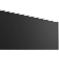 LG OLED77G6 TV OLED 77 pouces, détail angle supérieur cadre fin finition argentée