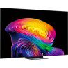 LG OLED83C6 TV OLED 83 pouces, vue de trois quarts gauche avec écran allumé et pied métallique