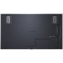 LG OLED97G6 TV OLED 97 pouces, dos du téléviseur avec supports muraux et boîtier connectique