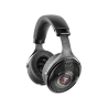 FOCAL UTOPIA reconditionné casque haute fidélité ouvert, vue trois quarts arceau cuir et coque carbone